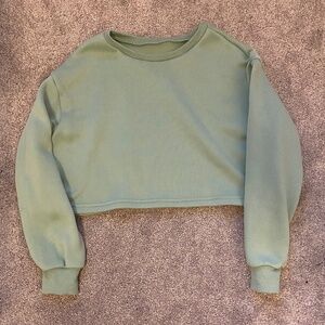 Mint Green Cropped Sweatsuit